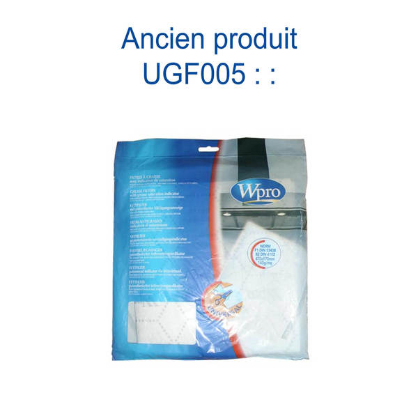 UGF015 Universel papier feutre - Filtre hotte aspirante antigraisse en  papier feutre - Whirlpool - 007168