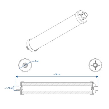   Cartouches  CLG compatibles Culligan® S7011-C et S7025-C pour AC30... - Crystal Filter® CLG-101 et CLG-102