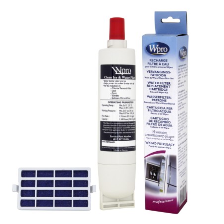 Filtre Whirlpool USC009 - Filtre frigo américain Wpro + Filtre à air antibactérien Whirlpool