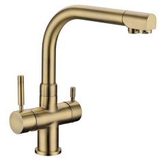 Robinet mitigeur 3 voies - Denali - Bronze