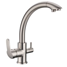 Robinet mitigeur 3 voies - Everglades - Nickel brossé