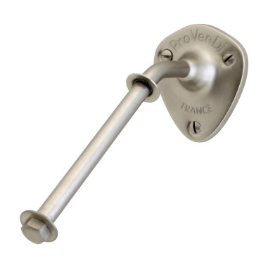 Lot porte-savon nickel brossé + 2 savons blancs rotatifs Provendi lait d'amande