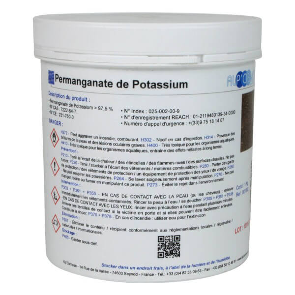 Permanganate potassium pot 1kg - Waterconcept - ALP001682