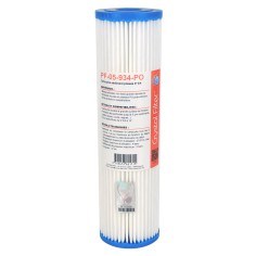 Cartouche PF-05-934-PO sédiment plissée 9''3/4 - filtre 5 µm - Crystal Filter®