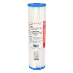 Cartouche PF-50-934-PO sédiment plissée 9''3/4 - filtre 50 µm - Crystal Filter®