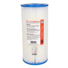 Cartouche PF-10-934BB-PO sédiment plissée 9''3/4 Big Blue - filtre 10 µm - Crystal Filter®