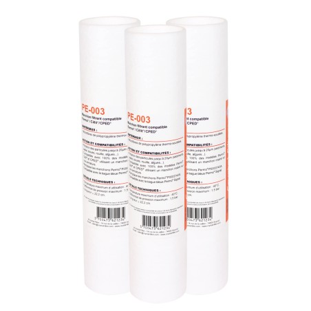 Manchon compatible PermoSignal - 10" - P0003743A - Crystal Filter® PE-003 (lot de 3)
