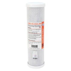 Cartouche CBS-05-934-AW Super Premium charbon actif lavé à l'acide 9''3/4 - 5 µm - Crystal Filter®