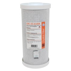 Cartouche CBC-05-934BB Premium charbon actif 9''3/4 Big Blue - 5 µm - Crystal Filter®