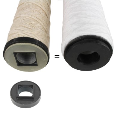 Cartouche SWGC-05-934-PP double action - sédiment 5µm + Charbon Actif - 9"3/4 - Crystal Filter® (lot de 3)