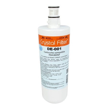 Cartouche R8A360NF compatible pour "Carafe" Jacob Delafon - Crystal Filter® DE-001