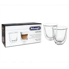 Tasse Cappuccino Delonghi en verre (lot de 2)