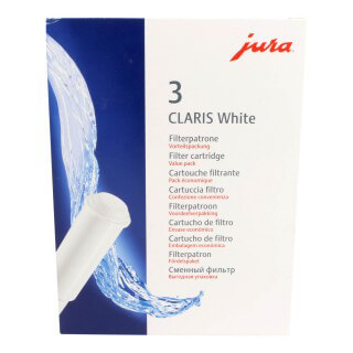 Filtre à eau Jura Claris White - Filtre cafetière d'origine (lot de 3)
