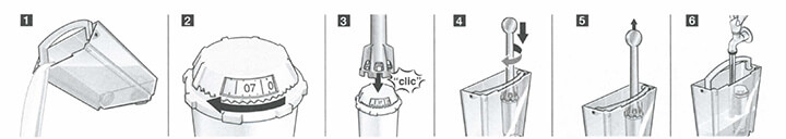 Instructions d'utilisation du filtre à eau Claris 461732