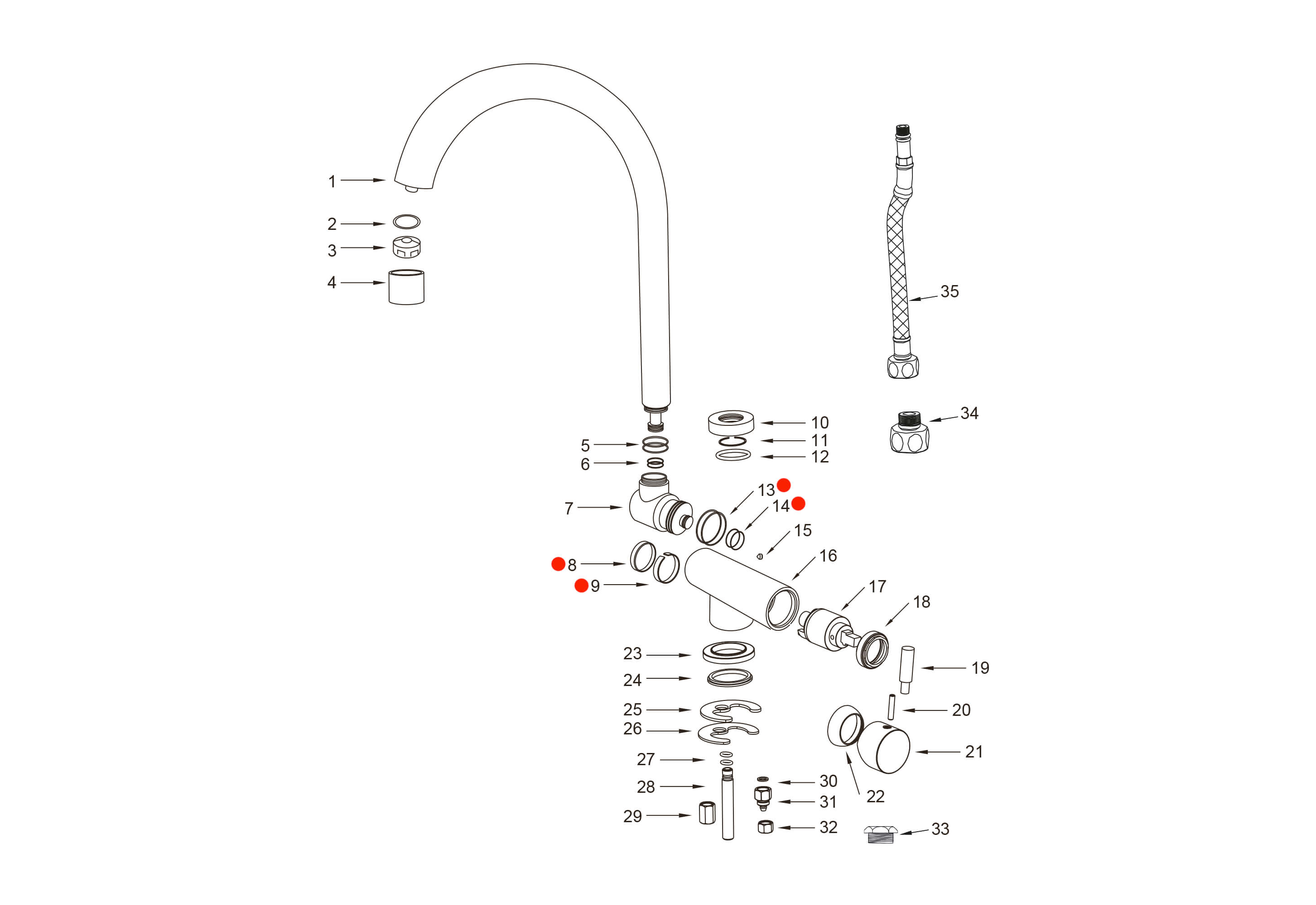 Schéma Robinet Arches