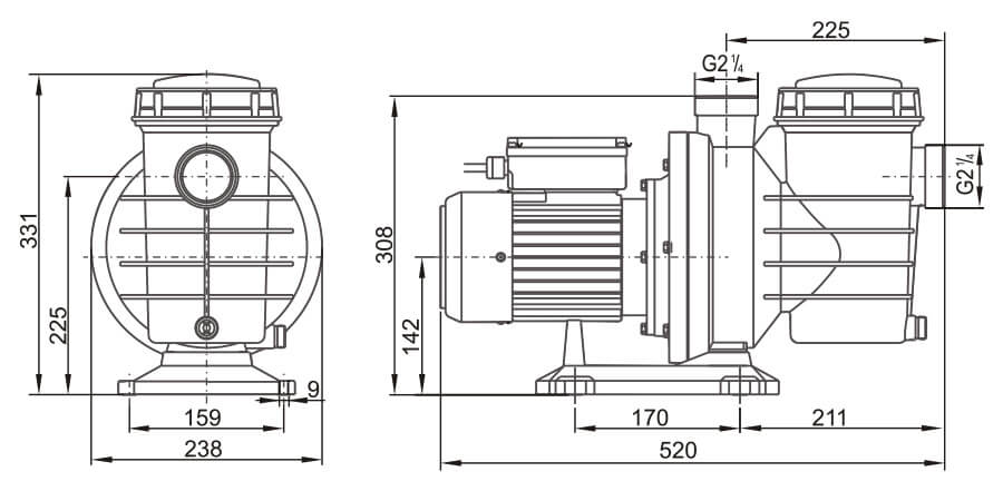 Dimensions LX SWIM150