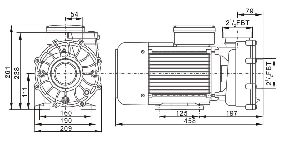 Dimensions LX WP500II