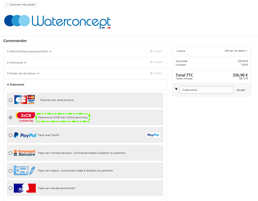 Comment payer en 3 fois sans frais ? 