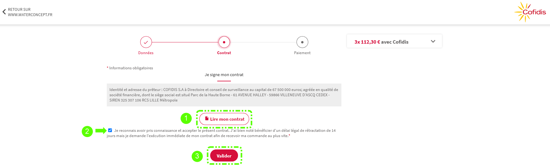 Comment payer en 3 fois sans frais ?